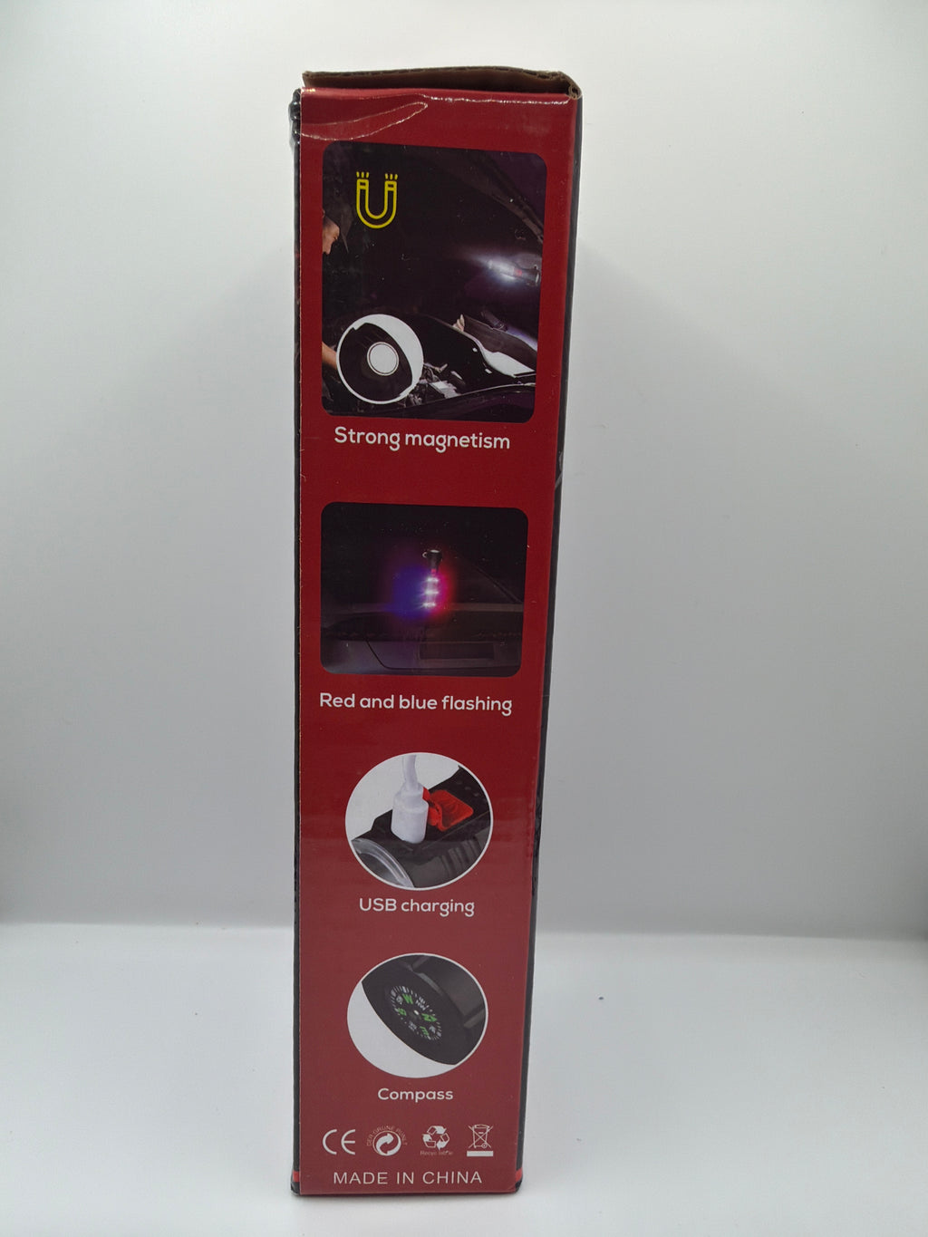 Multi-Functional Rechargeable LED Flashlight with Side Work Light