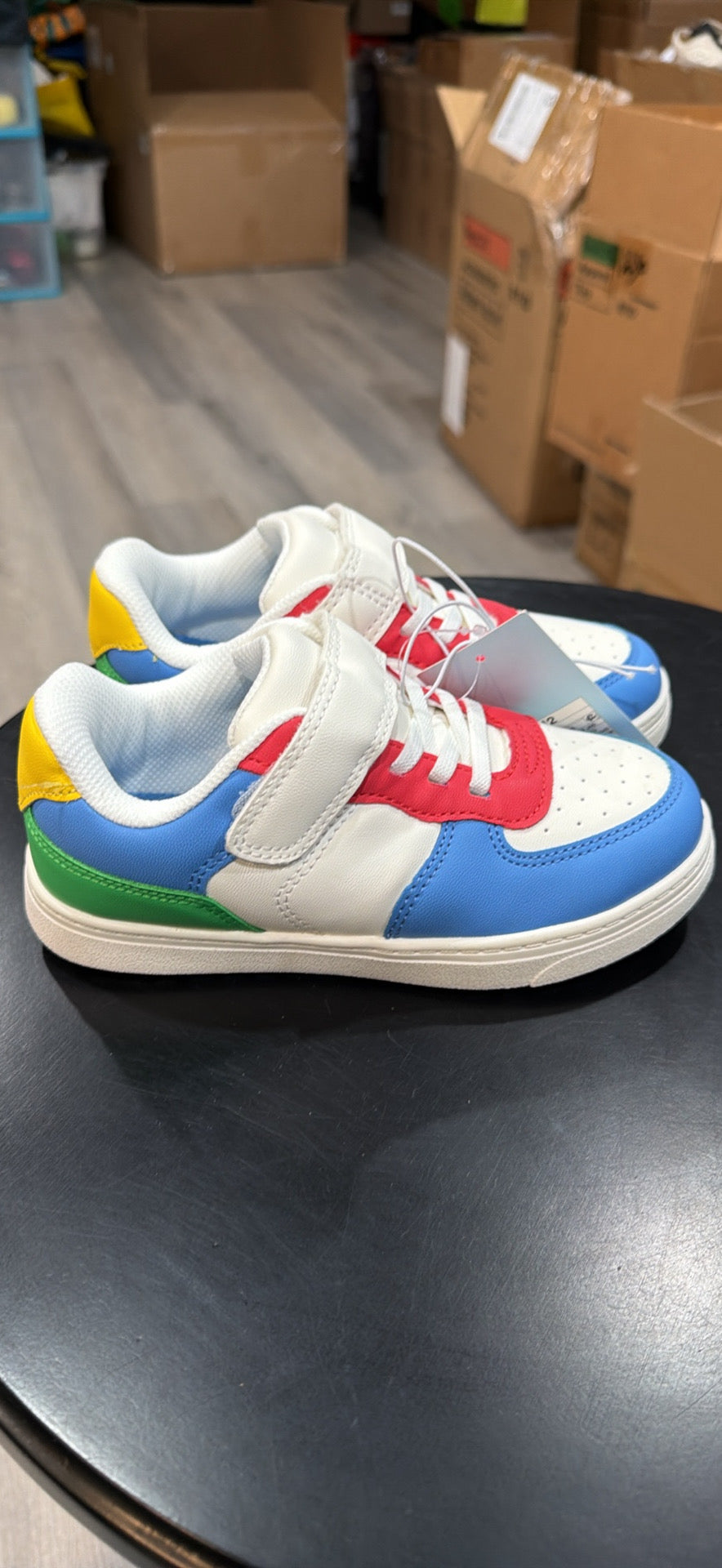Kids’ Multicolor Low-Top Sneakers – Size 12 – New