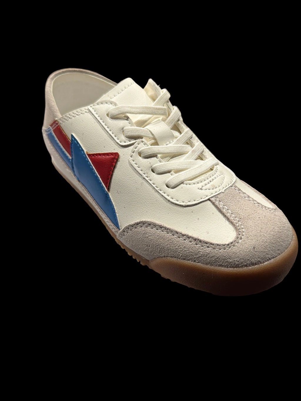 Dream Pairs Women’s White Red & Blue Backless Sneakers