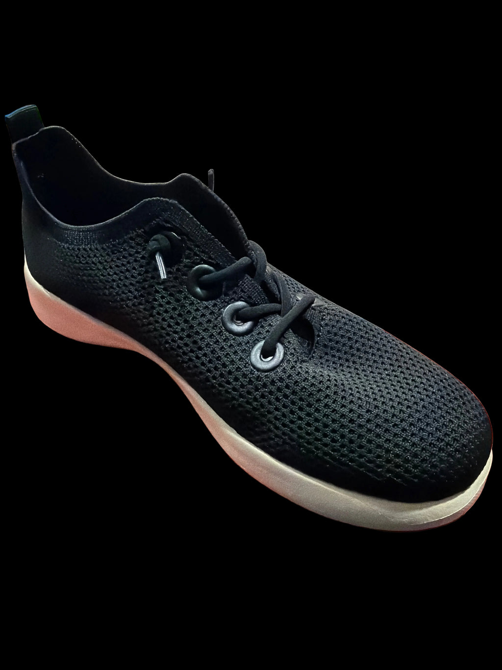 Women’s Black Knit Slip-On Athletic Sneakers