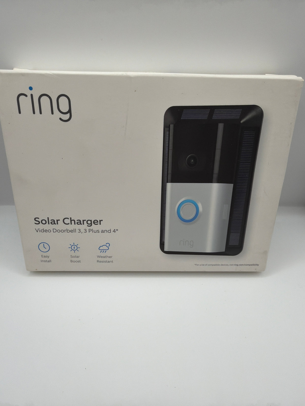 Ring Solar Charger Video Doorbell 3, 3 Plus and 4