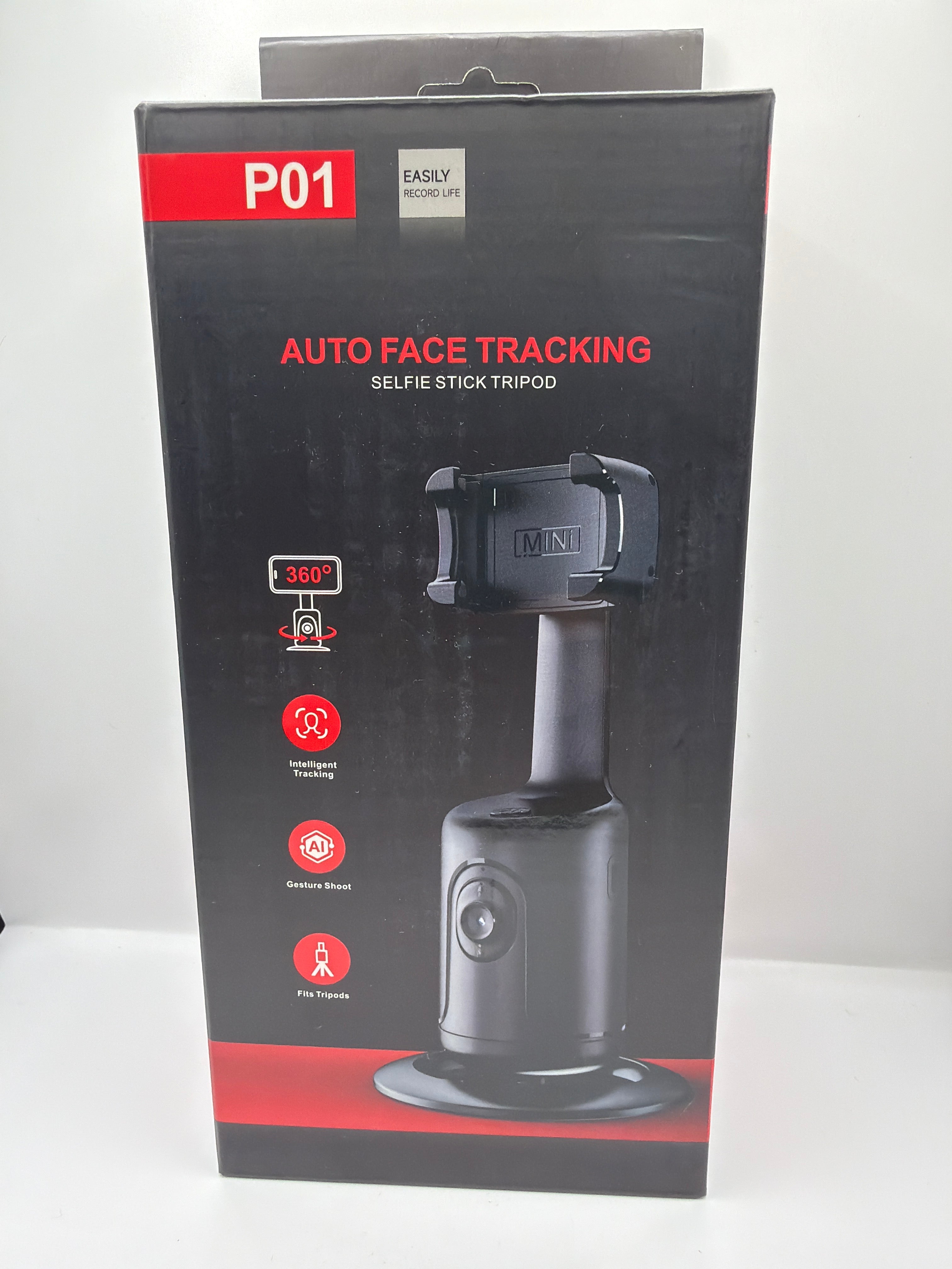 P01 360° Auto Face Tracking Selfie Stick Tripod with Gesture Control