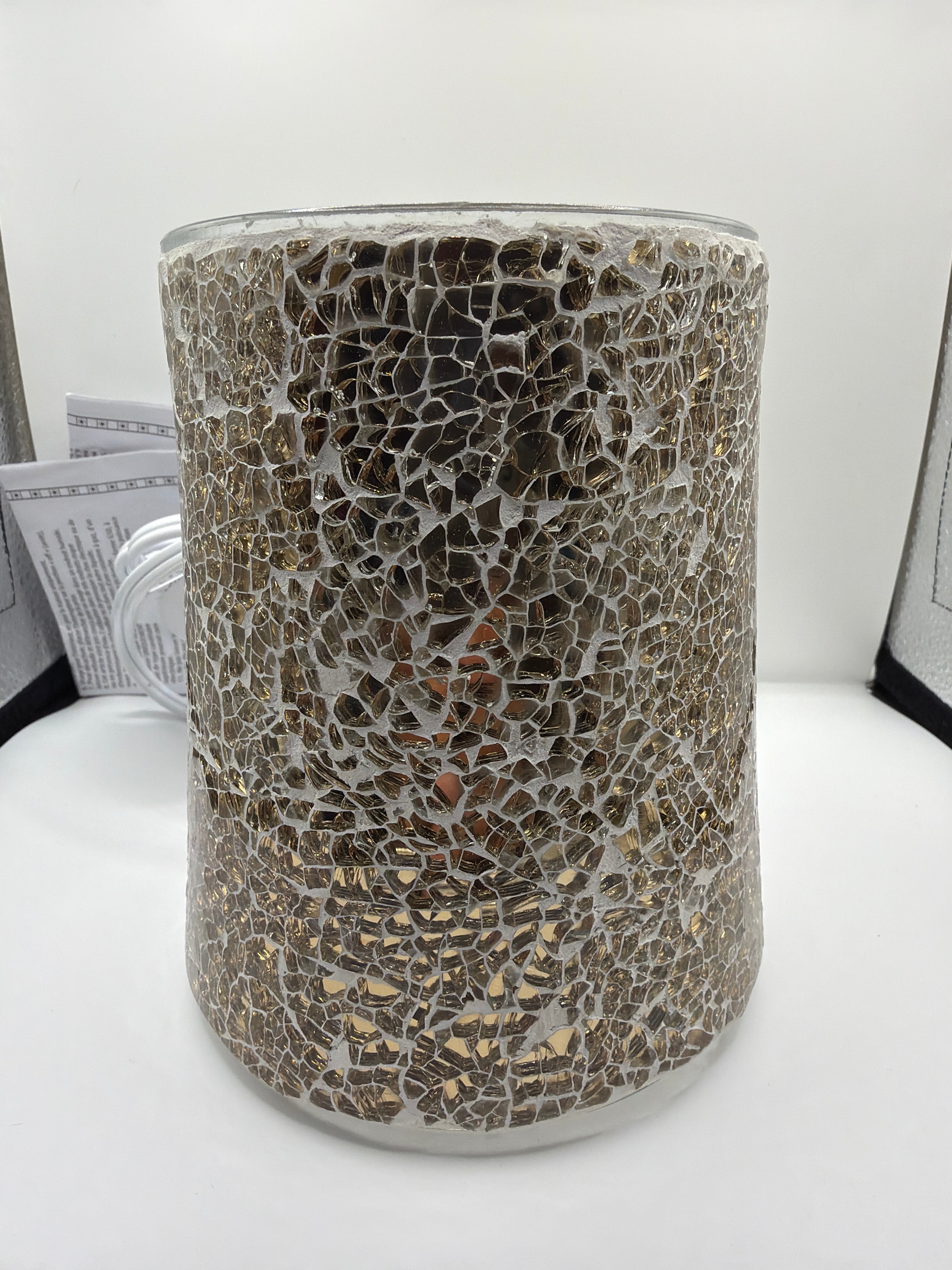 Mosaic Tile Metallic Gold Wax Warmer - Threshold
