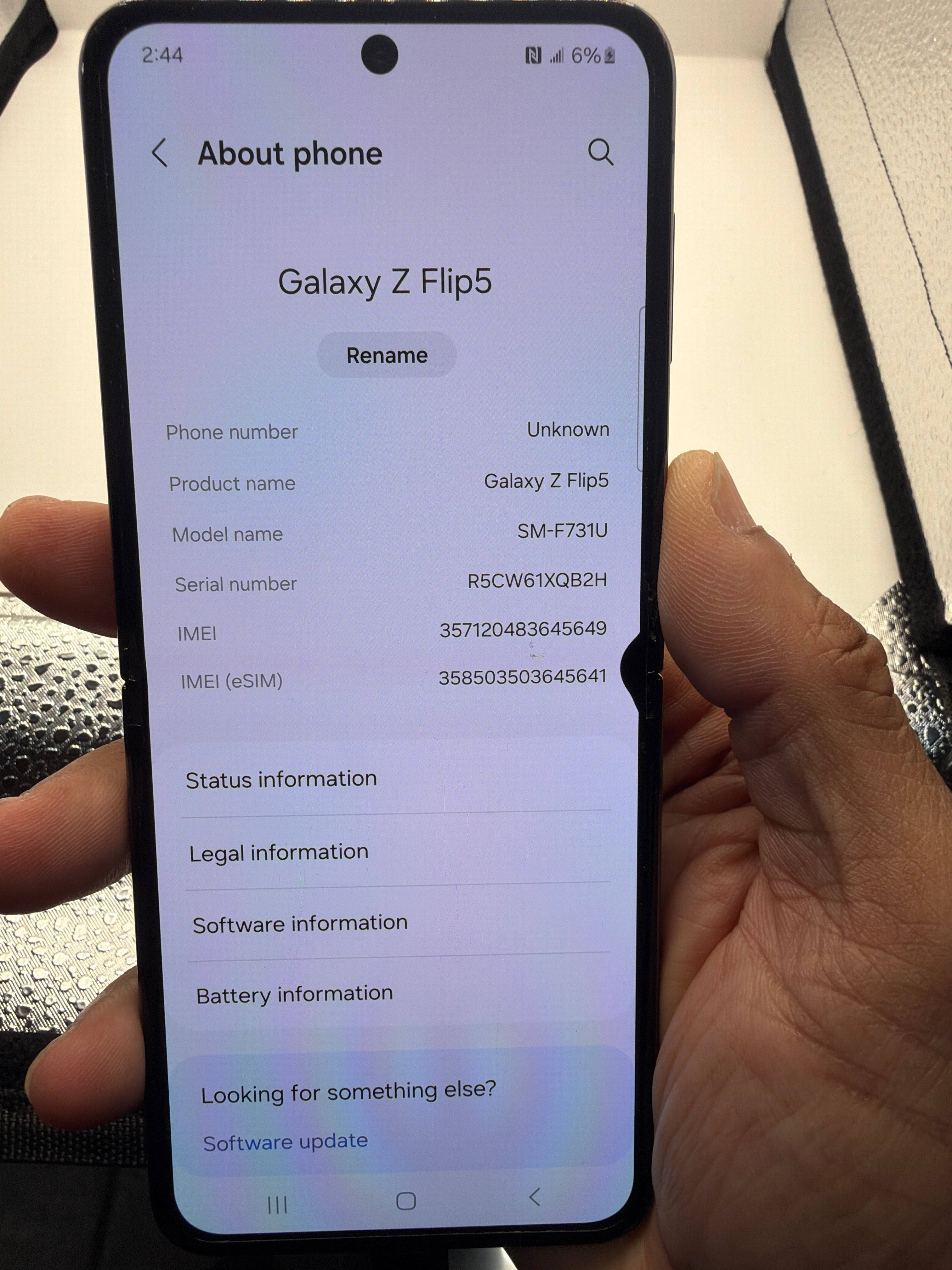 Samsung Galaxy Z Flip5 5G Foldable Smartphone – SM-F731U ATT LOCKED 256 gb 8gb