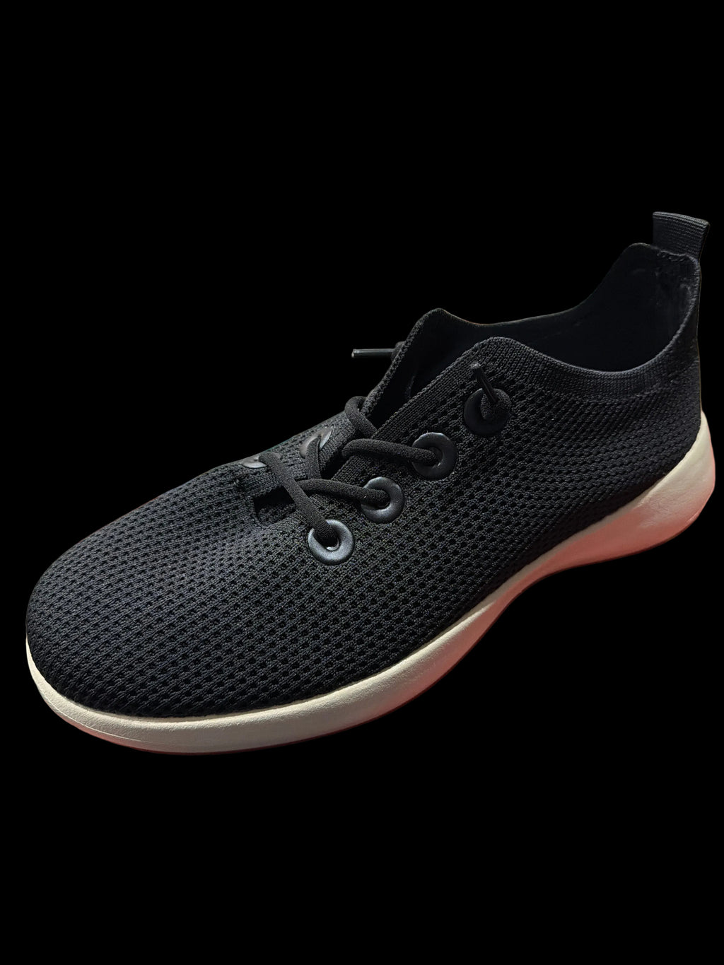 Women’s Black Knit Slip-On Athletic Sneakers