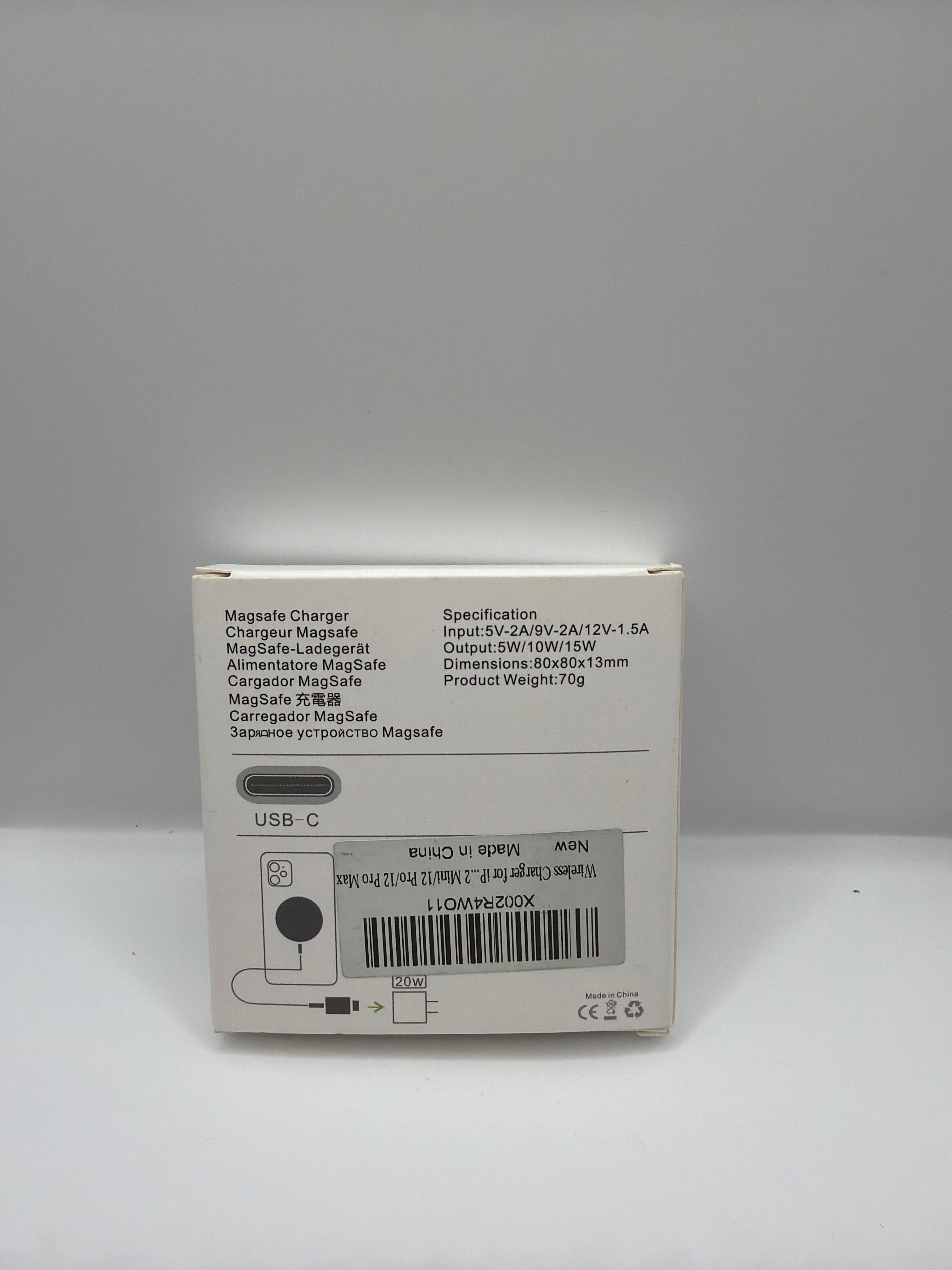15W Magnetic Wireless Charger – MagSafe Compatible – USB-C