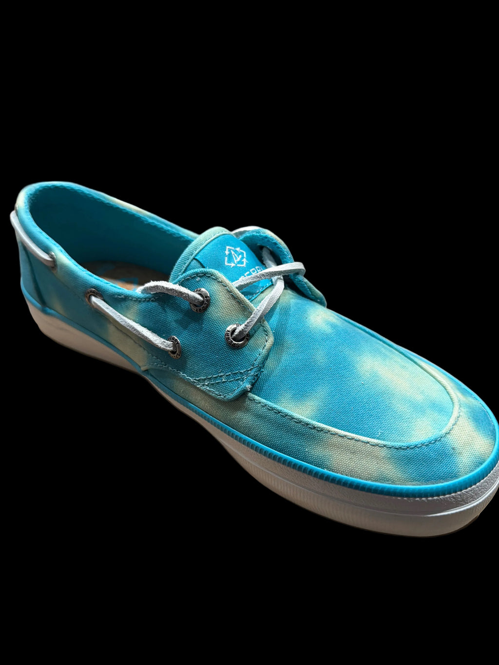 Sperry Women’s Turquoise Tie-Dye Canvas Boat Shoes