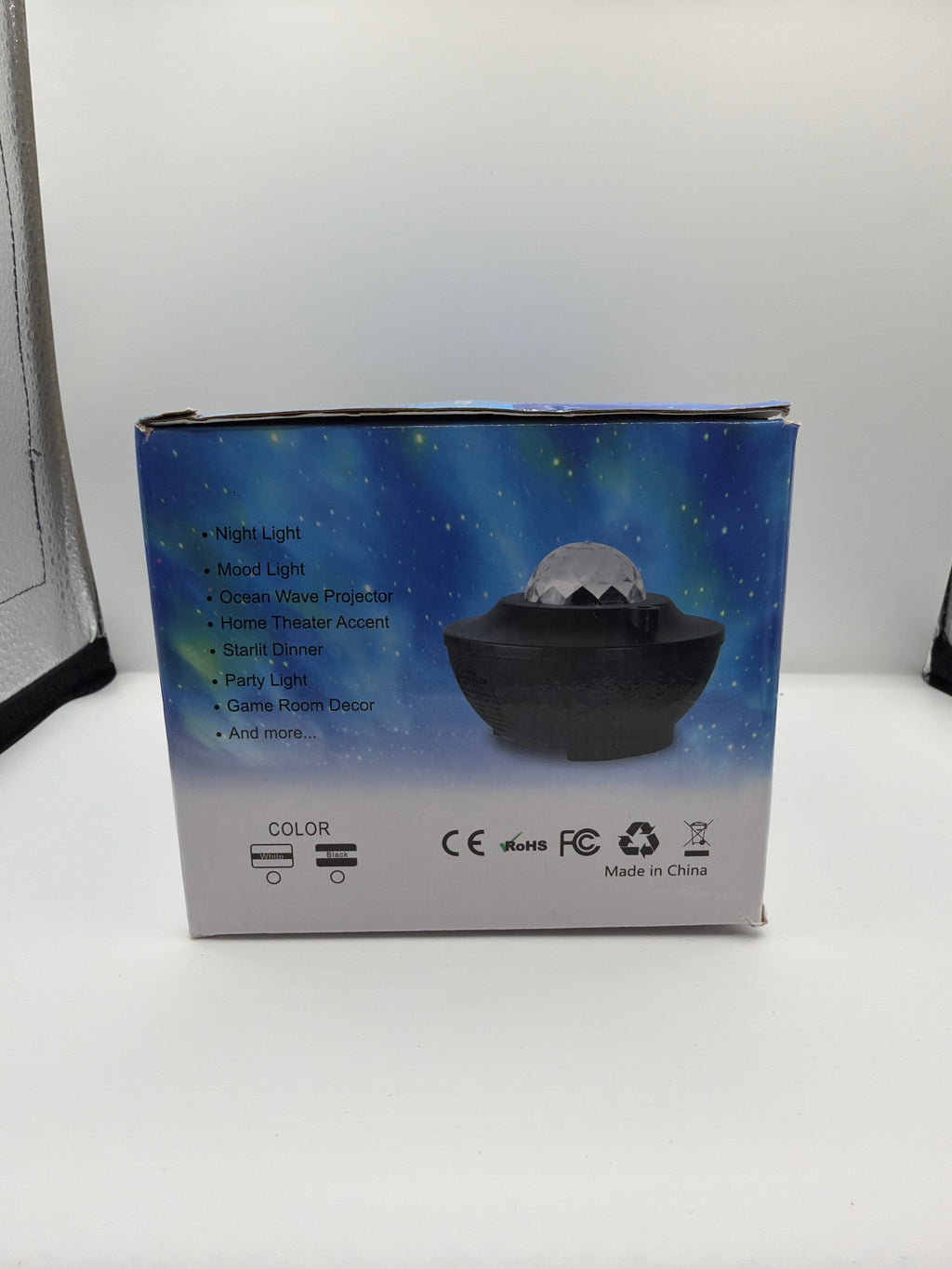 Starry Projector Light – Galaxy Night Light & Ambient Room Projector