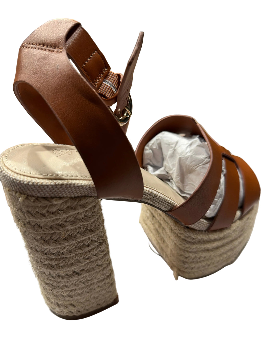 The Drop Women’s Brown Espadrille Platform Heels