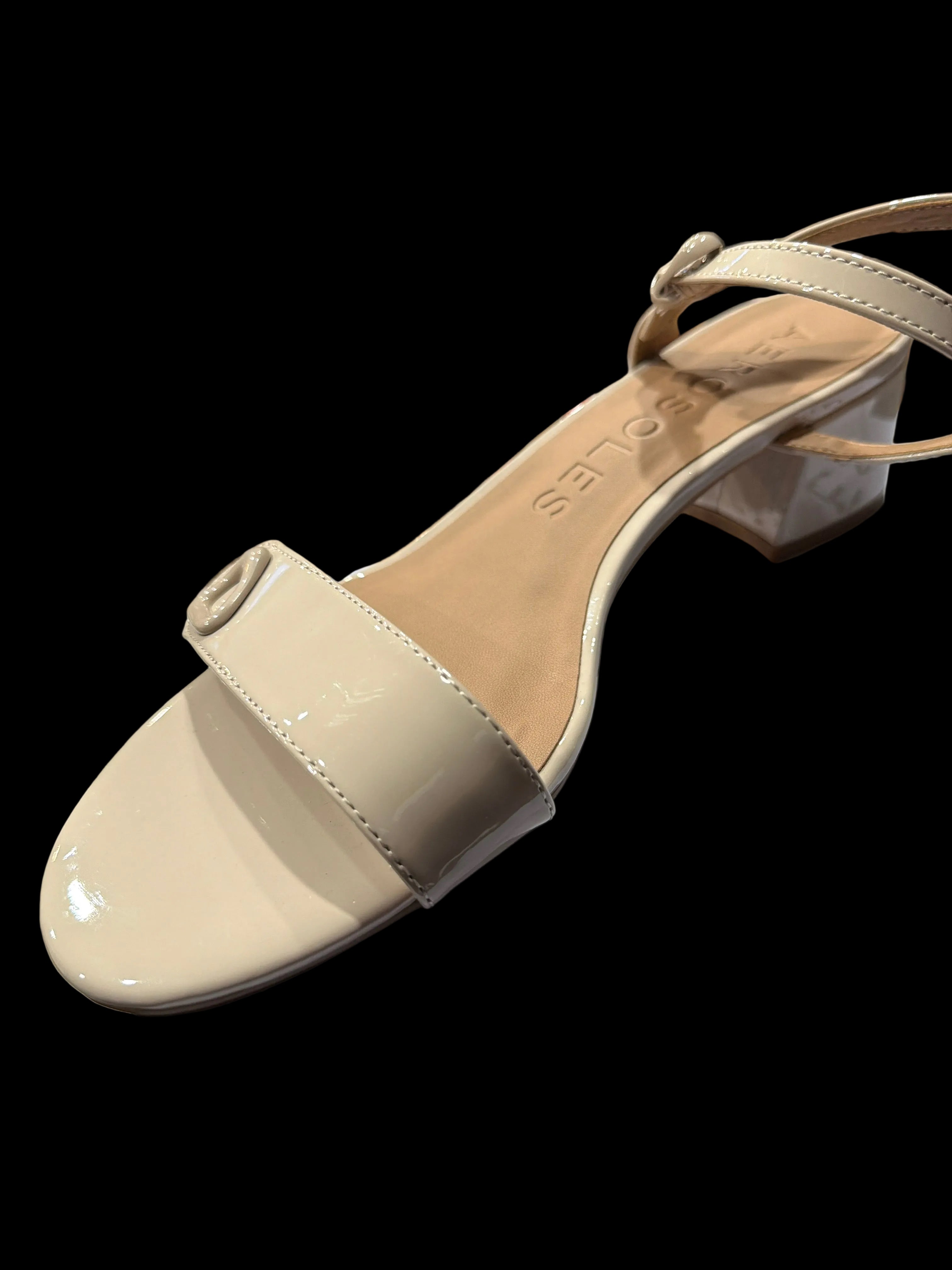 Aerosoles Women’s Nude Patent Low-Heel Sandals