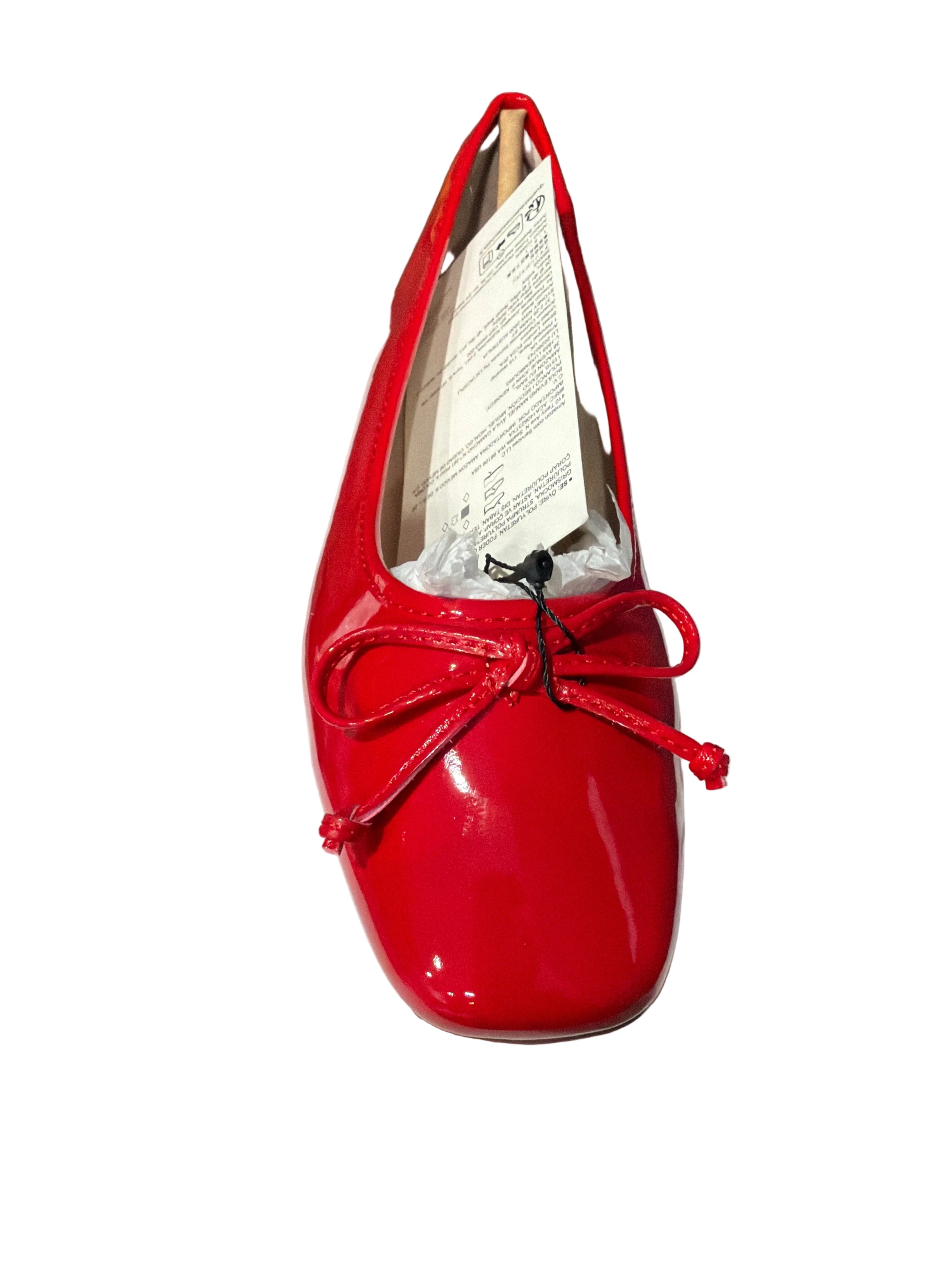 The Drop Women’s Red Patent Bow Ballet Flats