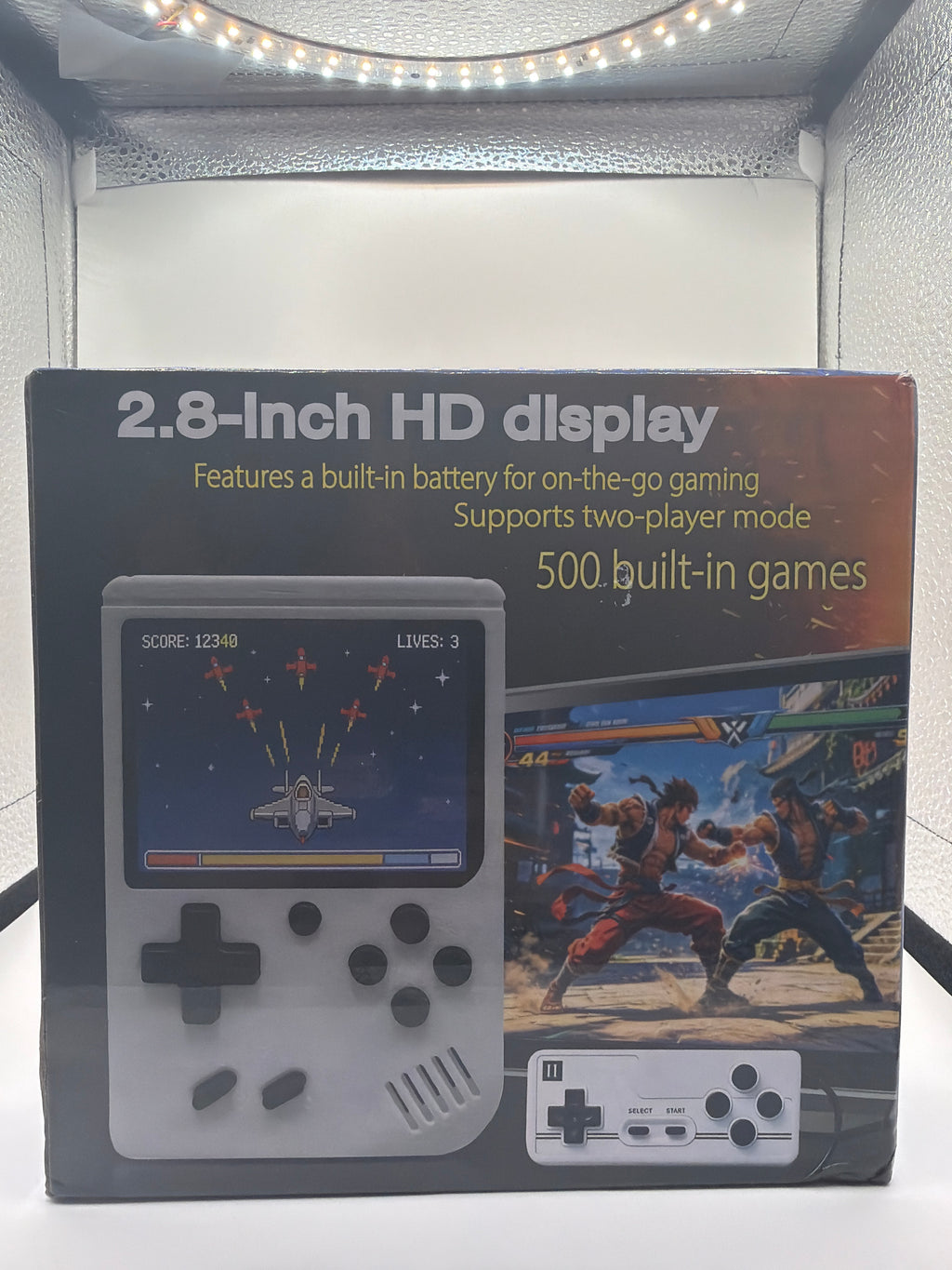 Retro Handheld Game Console – 500 Built-In Games – 2.8” HD Display