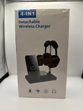 4-in-1 Detachable Wireless Charging Station with Headphone Stand