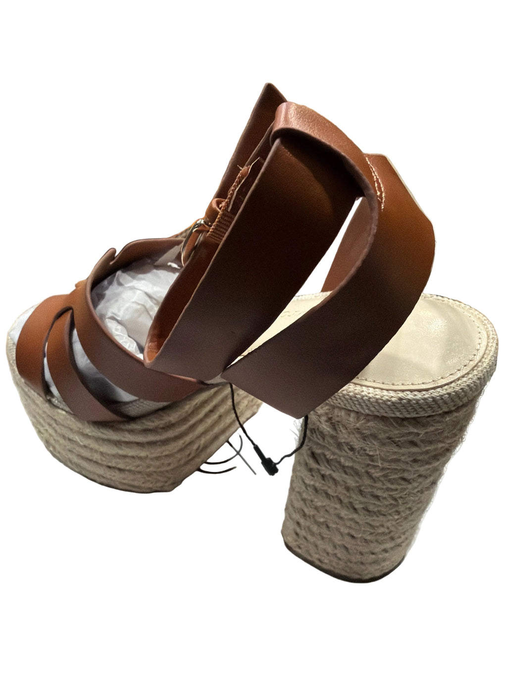 The Drop Women’s Brown Espadrille Platform Heels