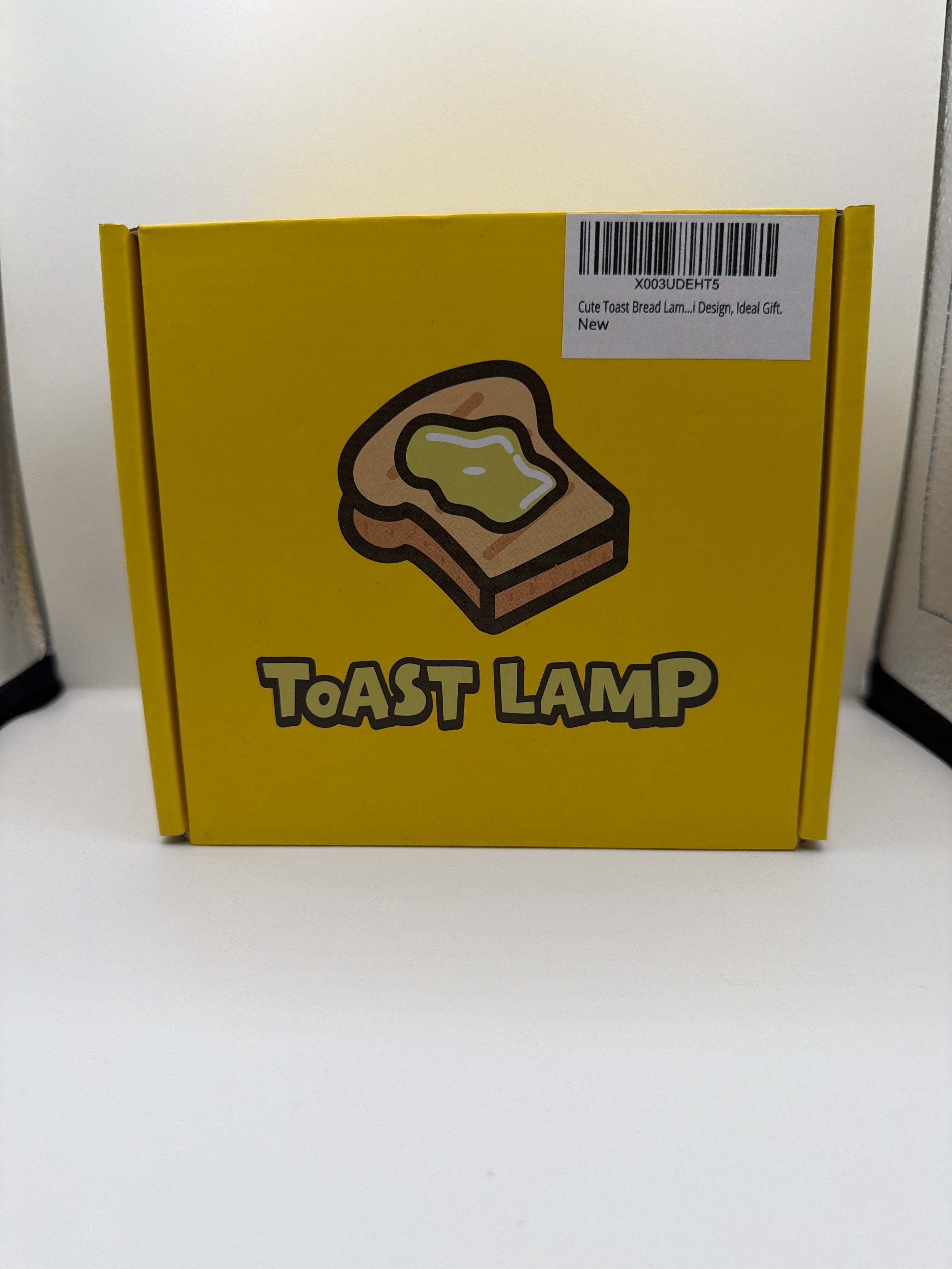 Cute Toast-Shaped LED Digital Alarm Clock / Night Light – New