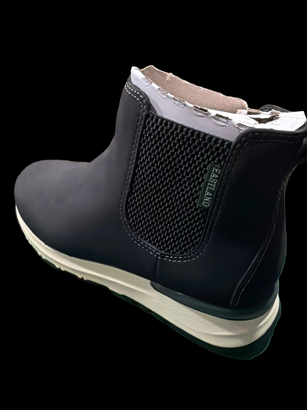 Eastland Women’s Black Side-Zip Comfort Ankle Boots