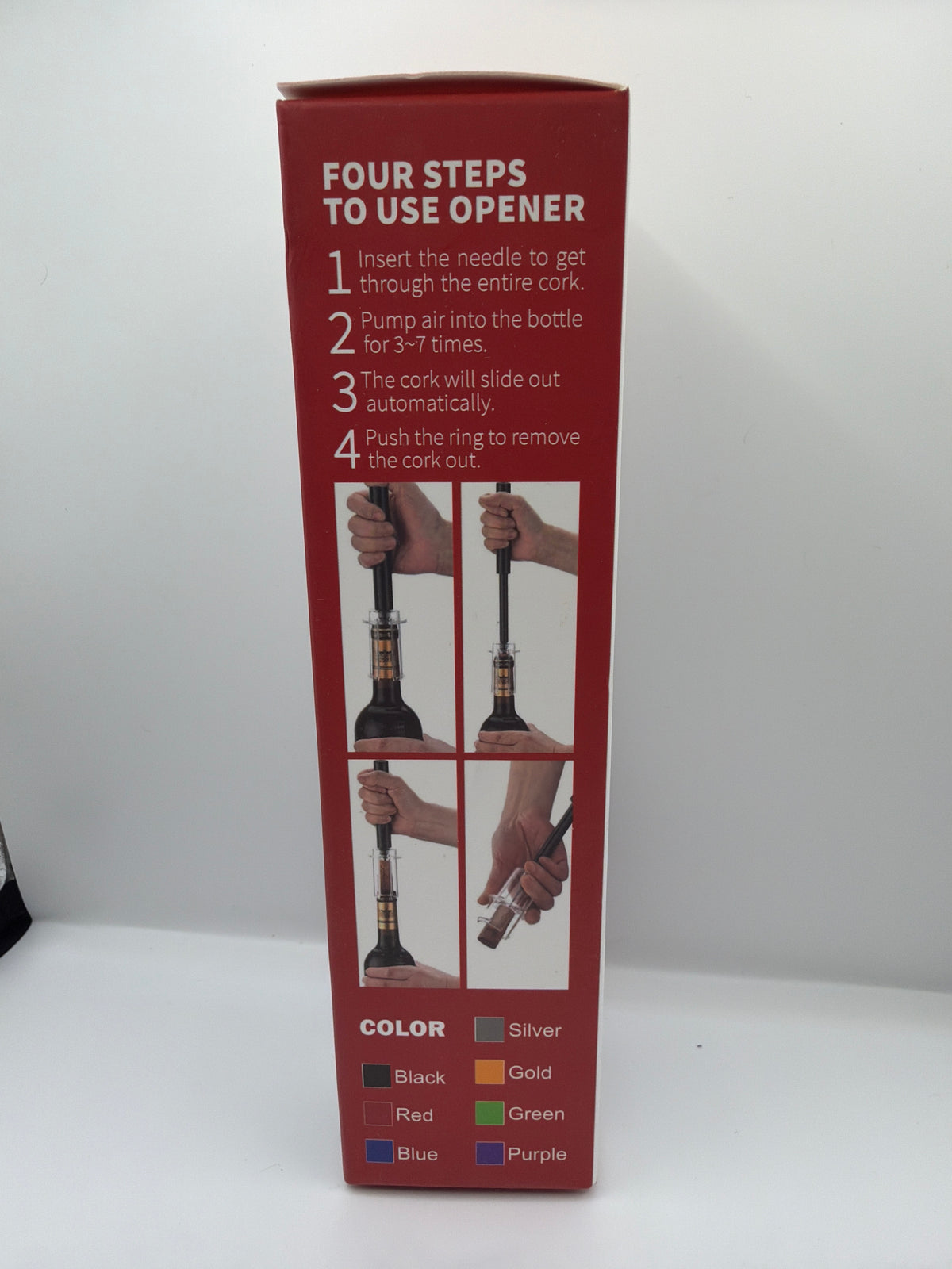 Easy Life Air Pressure Wine Bottle Opener – Black