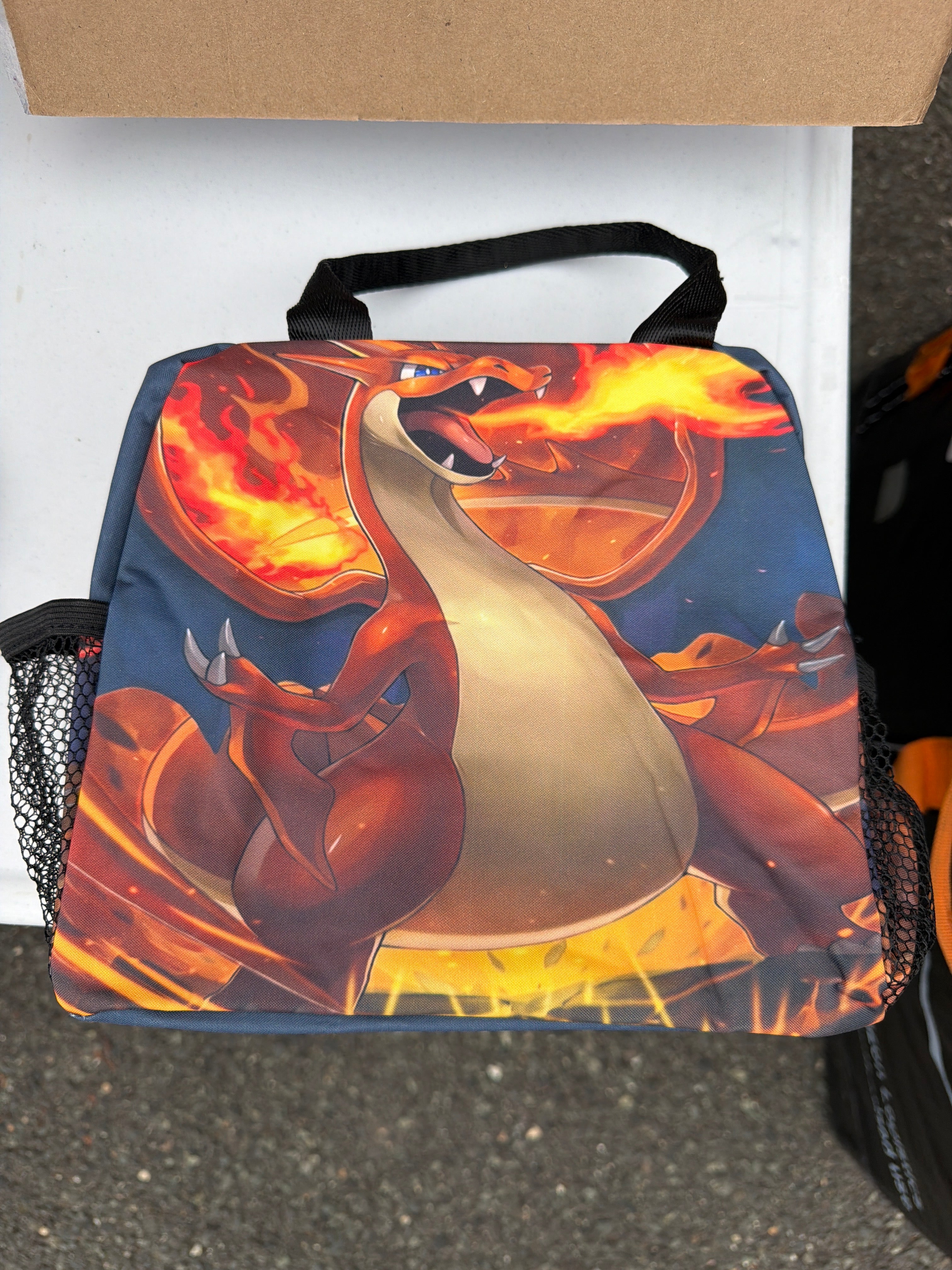 Pokémon Gigantamax Charizard Insulated Lunch Bag with Mesh Pockets