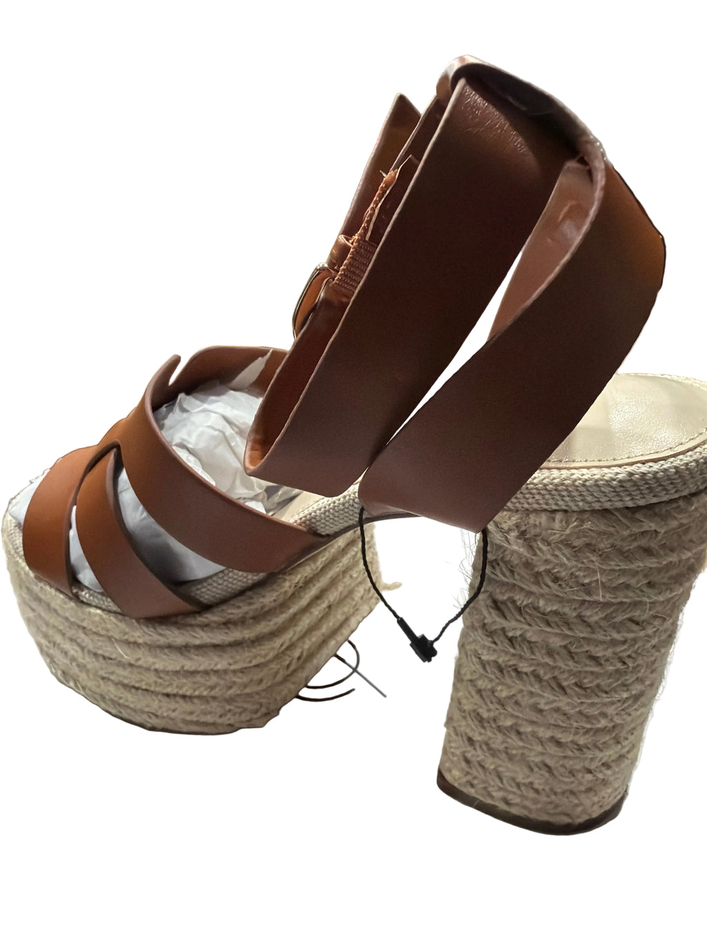 The Drop Women’s Brown Espadrille Platform Heels