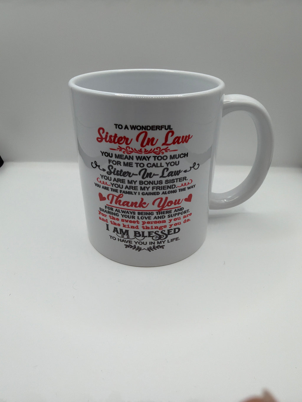 Sister-in-Law Gift Coffee Mug – Thank You Gift