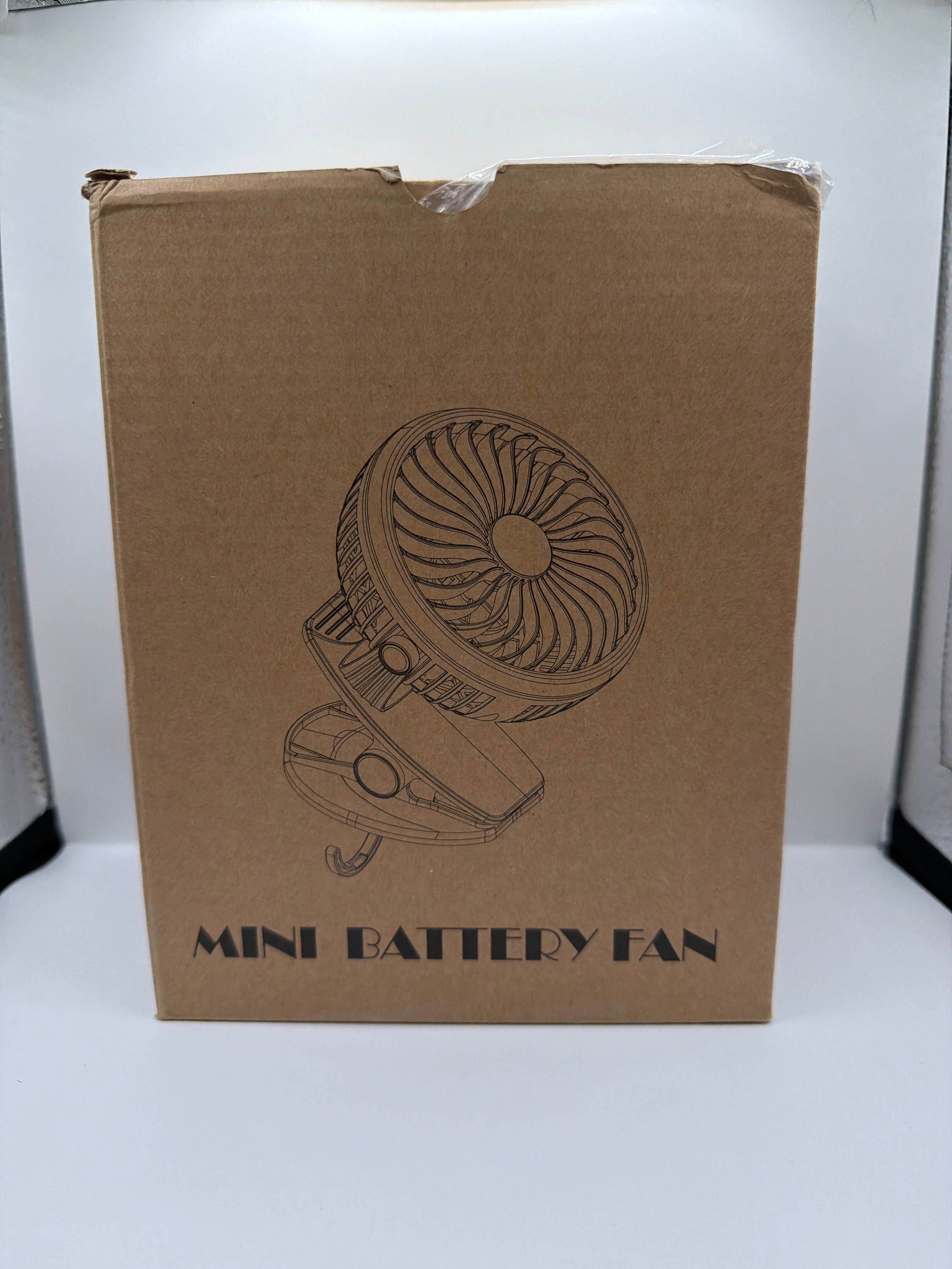 Mini Battery-Powered Clip-On Portable Fan