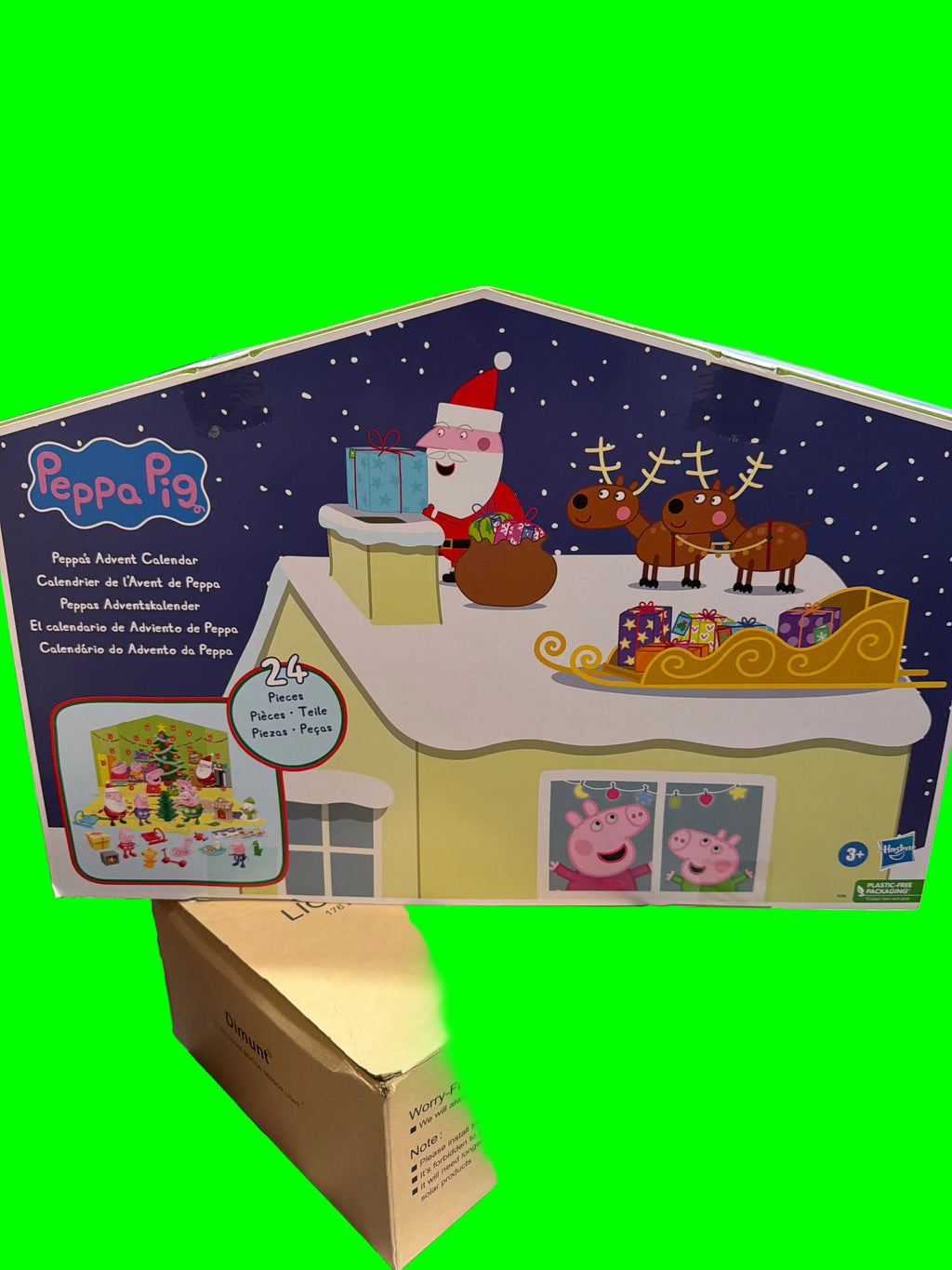 Peppa Pig Advent Calendar 24-Piece Christmas Holiday Toy Set — Ages 3+.