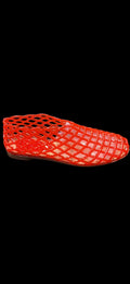 Women’s Red Jelly Woven Ballet Flats