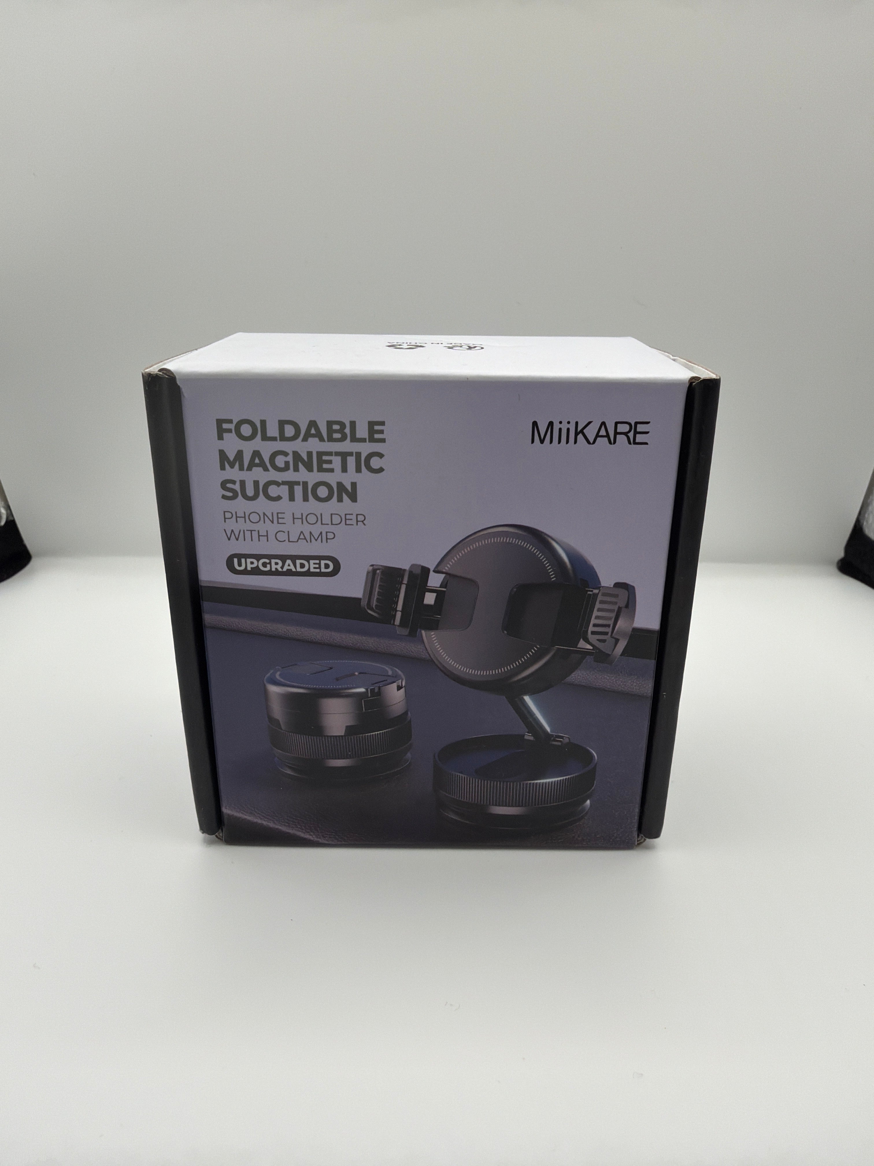 Foldable Magnetic Suction Phone Holder With Clamp