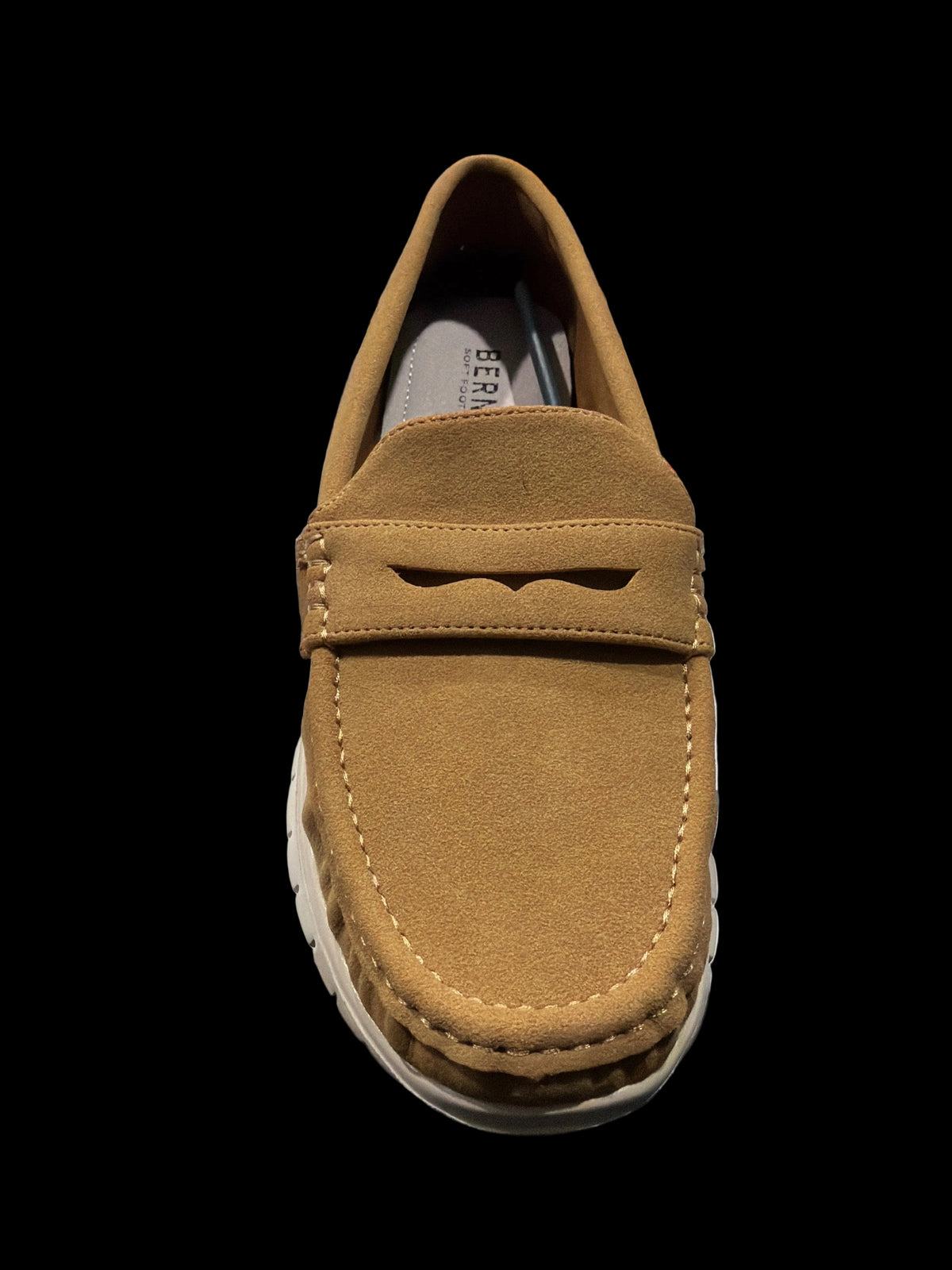 Women’s Tan Suede-Look Comfort Penny Loafers