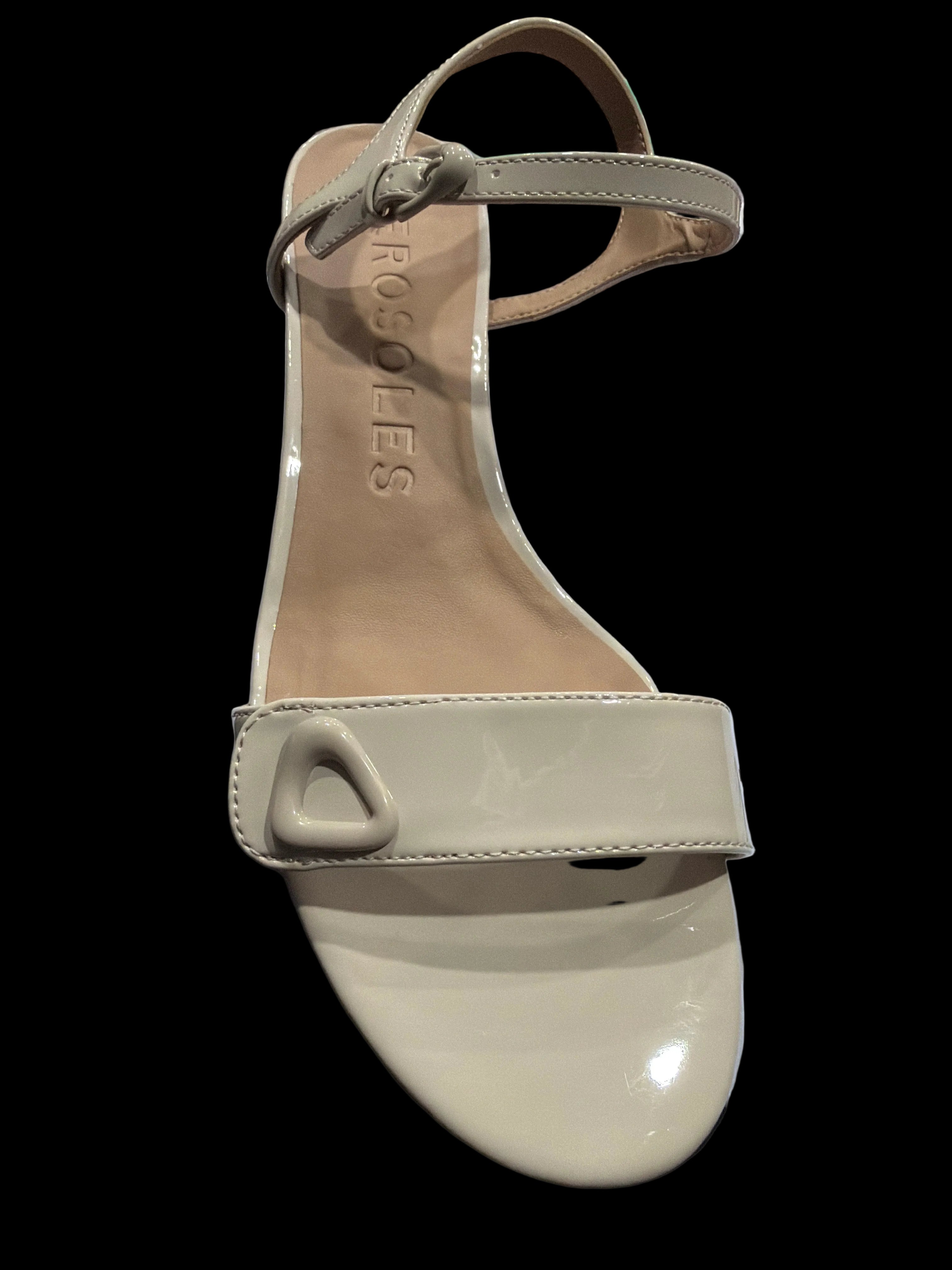 Aerosoles Women’s Nude Patent Low-Heel Sandals