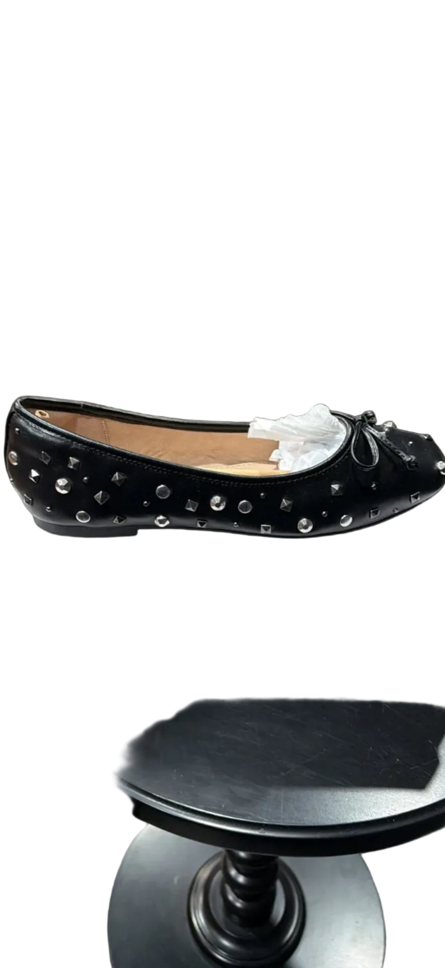 The Drop Pepper Women’s Black Studded Ballet Flats