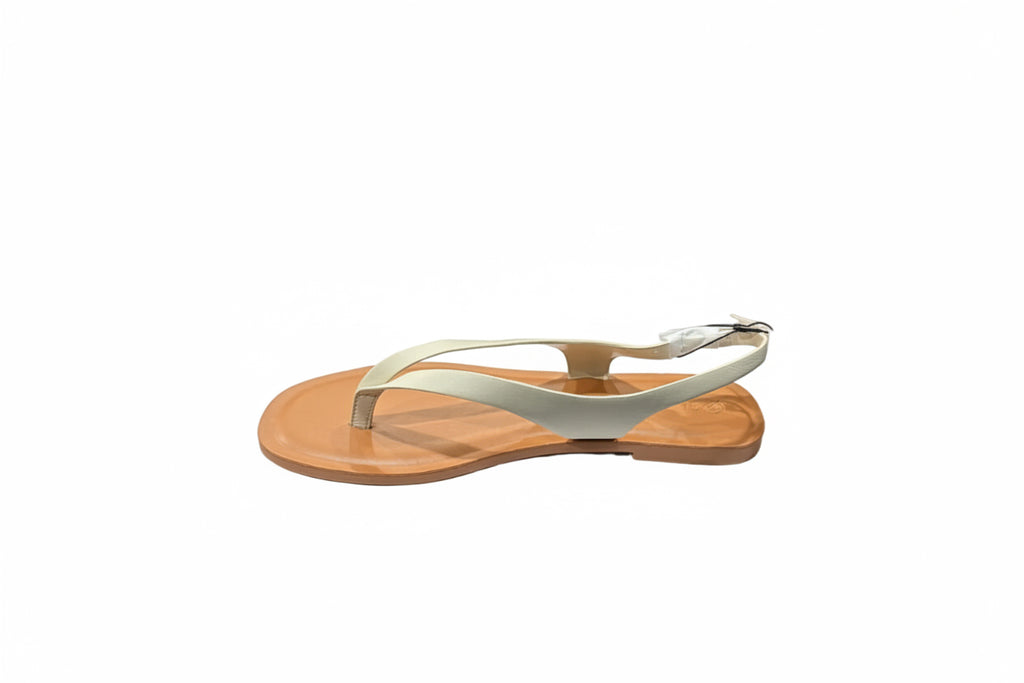 The Drop Women’s Ivory Slingback Flat Sandals