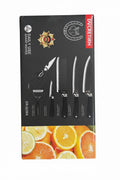 DVCRETIRH 6-Piece Kitchen Knife Set with Scissors & Peeler