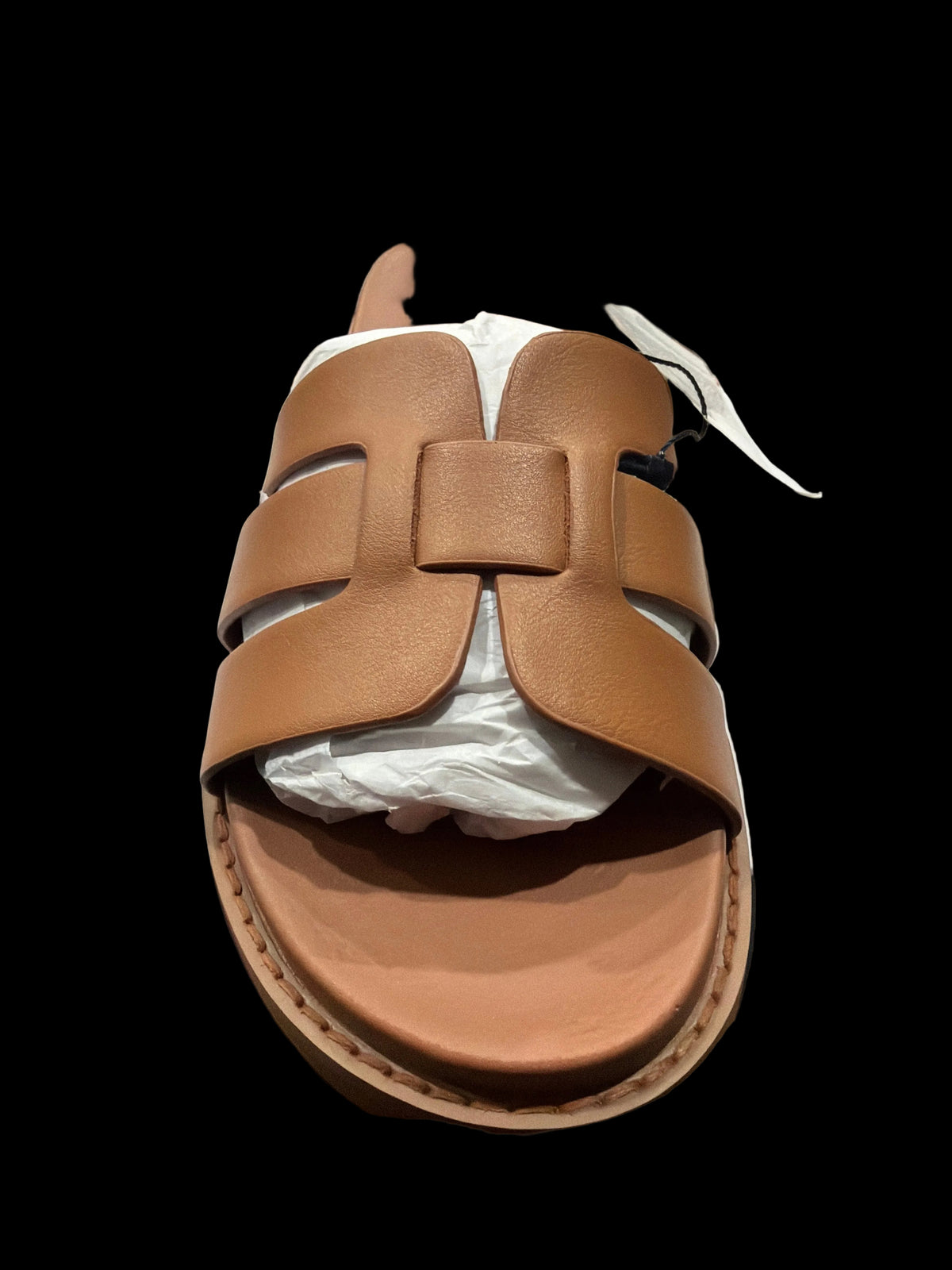 The Drop Women’s Mocha Cutout Slide Sandals – Size 9