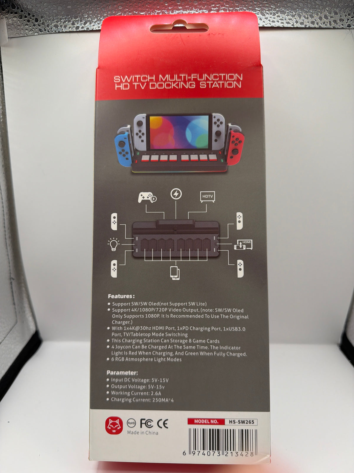 Nintendo Switch Multi-Function HD TV Docking Station – Game & Joy-Con Organizer