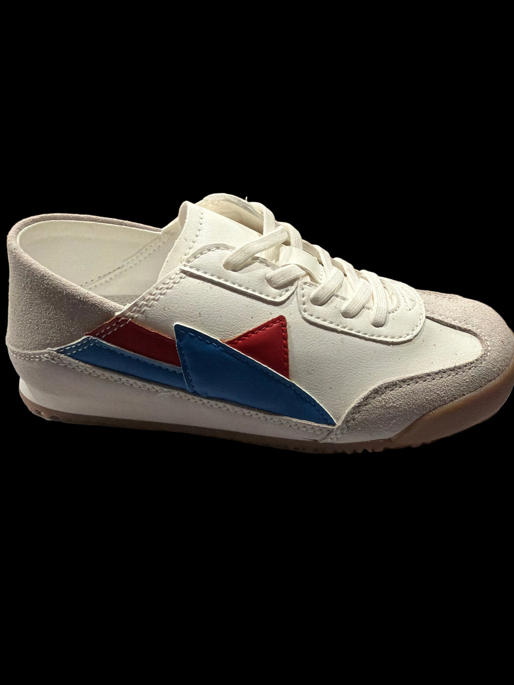 Dream Pairs Women’s White Red & Blue Backless Sneakers