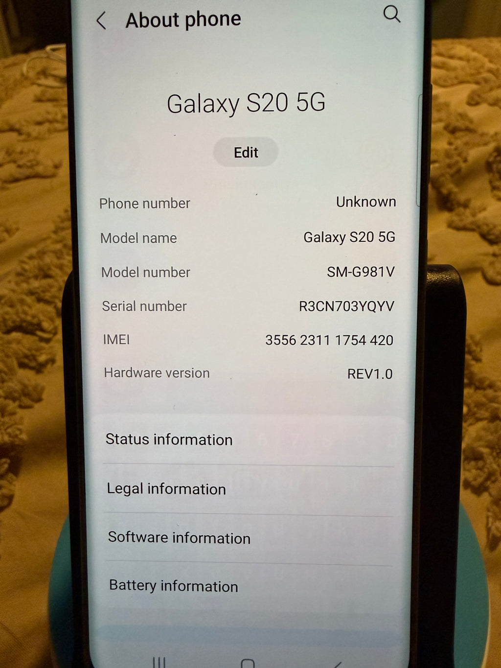 Galaxy S20 128gb Black