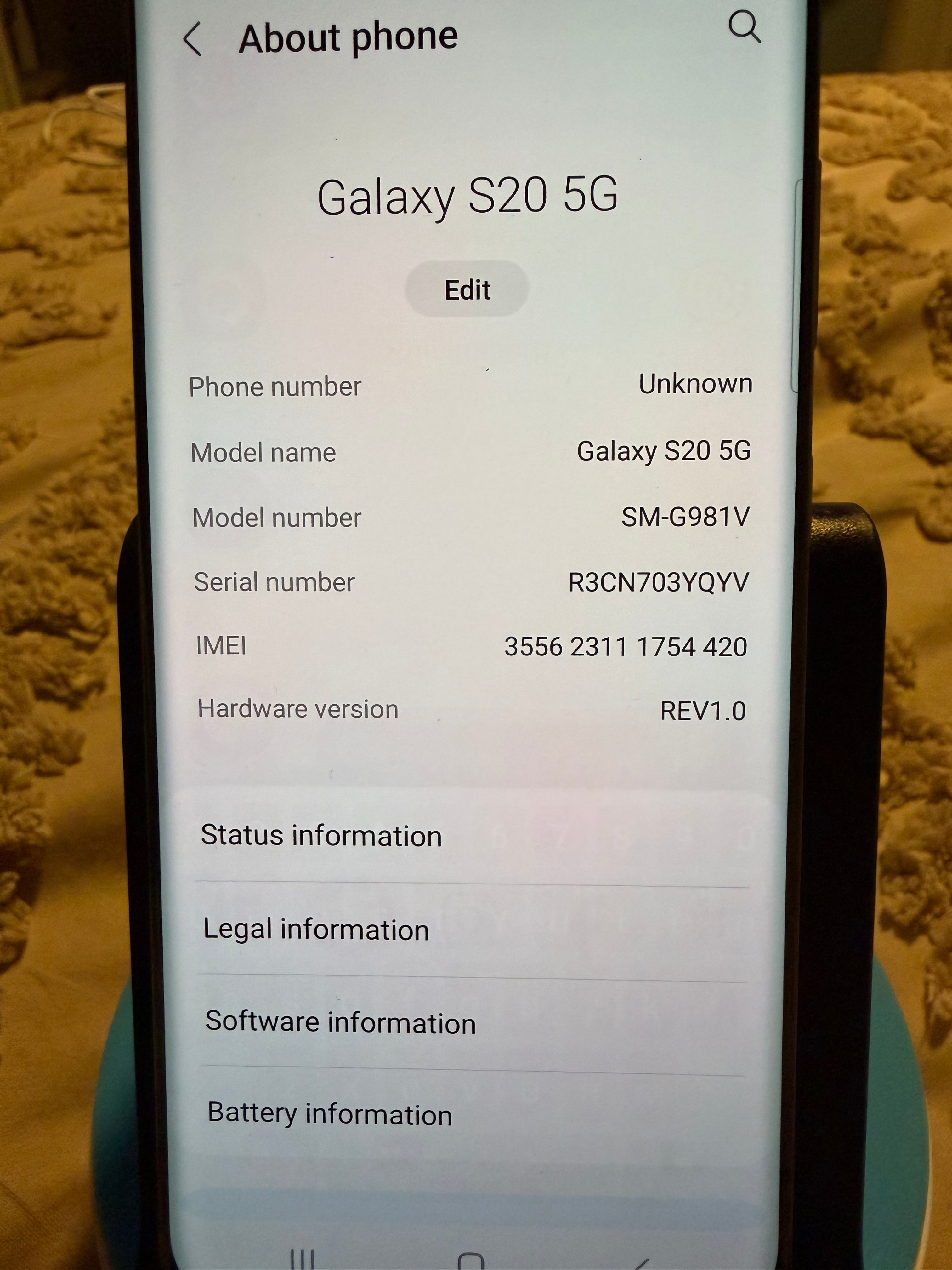 Galaxy S20 128gb Black