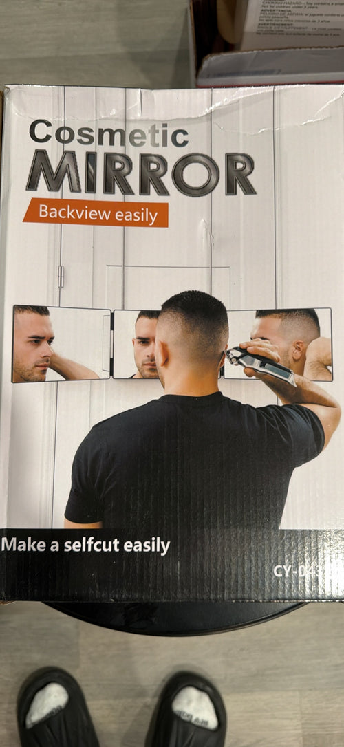 22-LED Three-Way Self-Haircut Mirror – Model CY-043-1