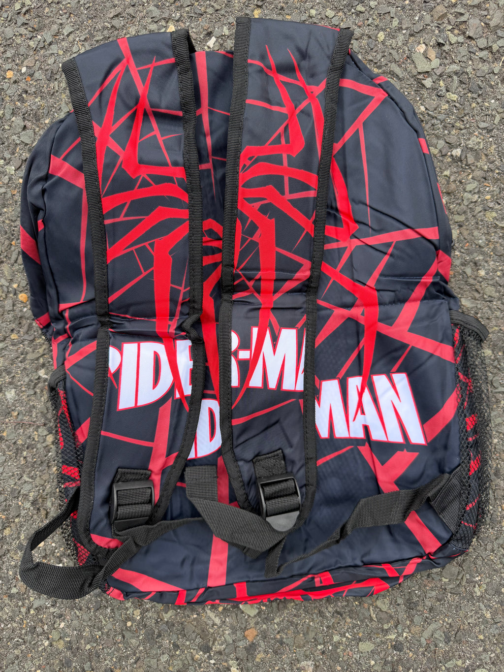 Marvel Spider-Man Black & Red Web 16” Kids School Backpack