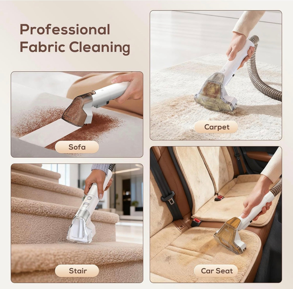 AILLTOPD C5 Portable Carpet and Upholstery Cleaner