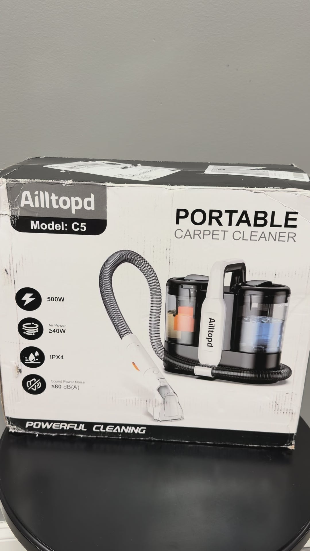 AILLTOPD C5 Portable Carpet and Upholstery Cleaner